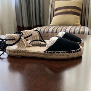 Jcrew baya  tonal suede espadrille. Dark navy